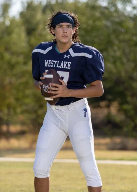 Alexander Chung in his Westlake football jersey